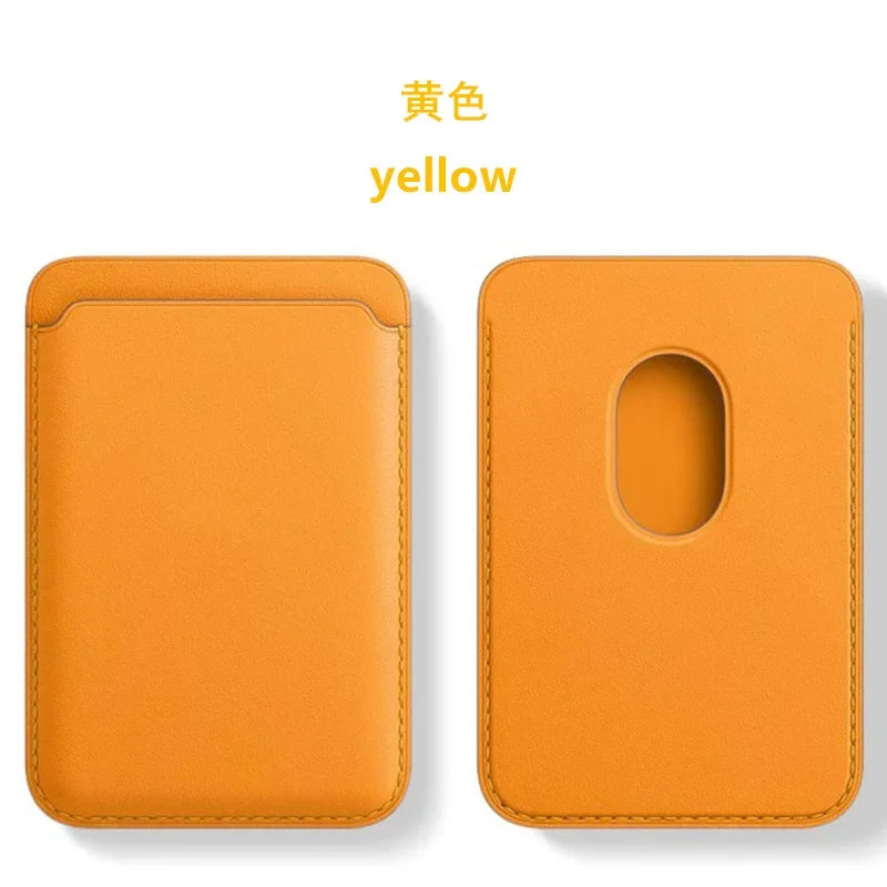 For Magsafe Magnetic Leather Wallet Case For iPhone  17 16 15 14 13 12 11 8  Samsung Huawei Card Holder with Magnet Covers REINA.