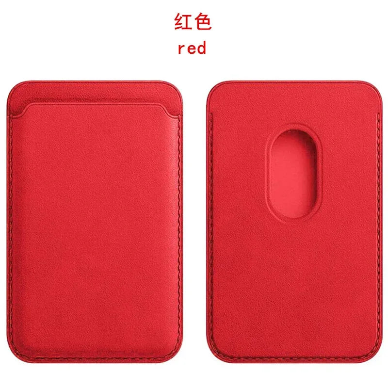 For Magsafe Magnetic Leather Wallet Case For iPhone  17 16 15 14 13 12 11 8  Samsung Huawei Card Holder with Magnet Covers REINA.