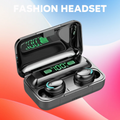 F9 TWS Bluetooth Wireless Headphones with Large-Capacity Charging Case & Digital Display, Long Battery Life Gaming Earbuds REINA.