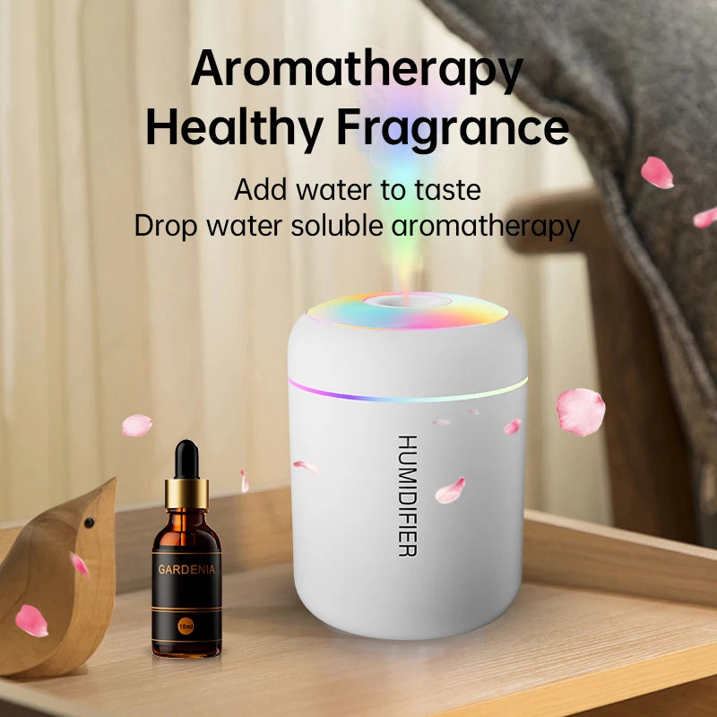 180ML Mini Air Humidifier USB Electric Aroma Diffuser Essential Oil Purifier Aromatherapy Mist Maker Lights For Car Home Bedroom REINA.