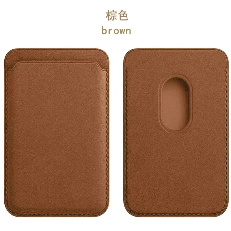 For Magsafe Magnetic Leather Wallet Case For iPhone  17 16 15 14 13 12 11 8  Samsung Huawei Card Holder with Magnet Covers REINA.