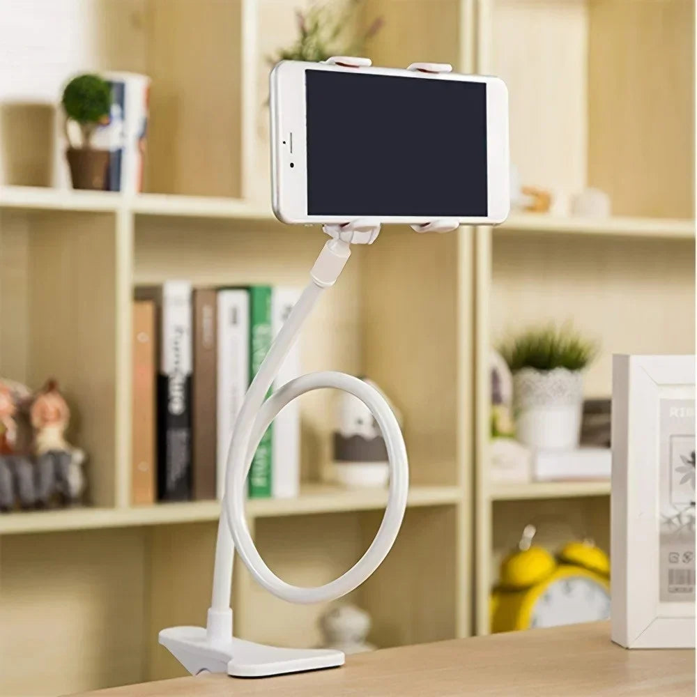 Adjustable Long Arm Phone Stand | Universal Bedside Desk Mount Holder | Fits for iPhone Samsung Xiaomi Huawei All Models REINA.