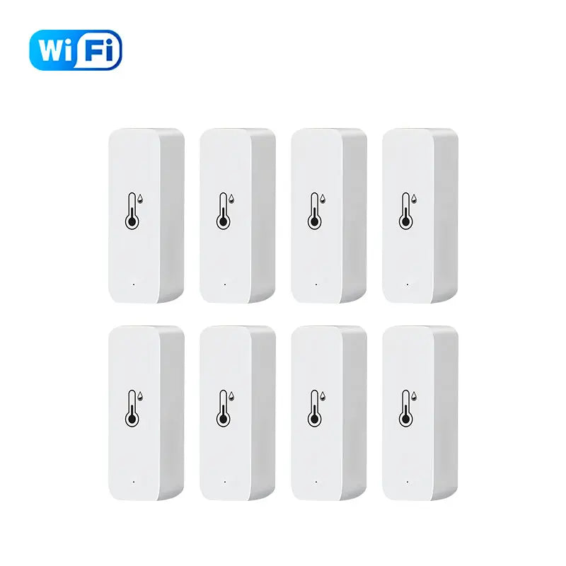 Tuya Smart WiFi Temperature Humidity Sensor Indoor Hygrometer Thermometer APP Remote Monitor Compatible with Alexa Google REINA.