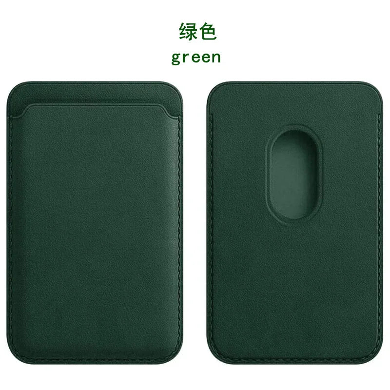 For Magsafe Magnetic Leather Wallet Case For iPhone  17 16 15 14 13 12 11 8  Samsung Huawei Card Holder with Magnet Covers REINA.