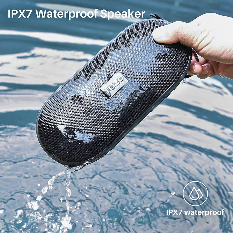 Portable Bluetooth Speaker with Built-in Microphone (Black)-2