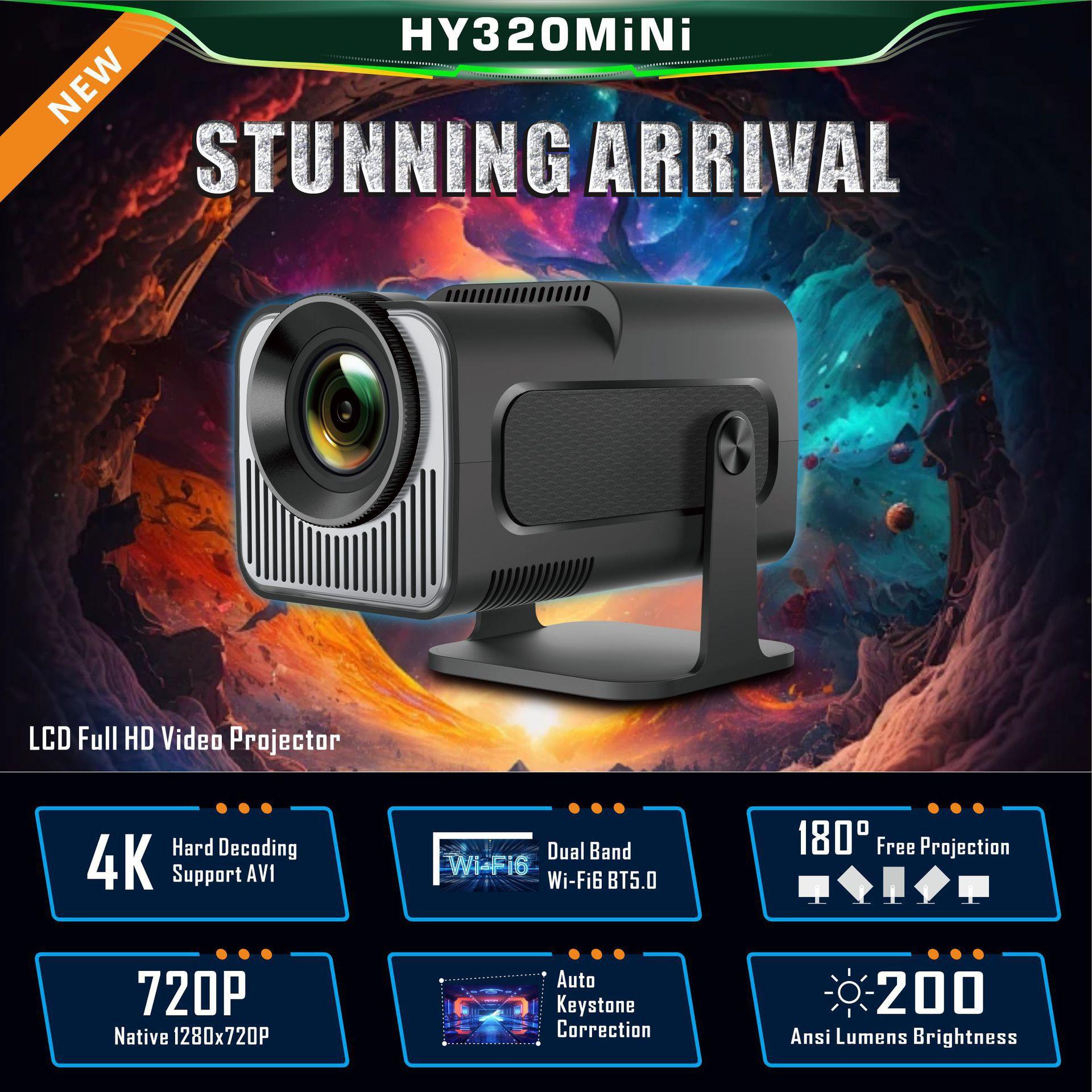 HY320 Mini Projector 720P Android System REINA.