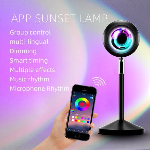 Projector APP/Remote Control Sunset Lamp Rainbow Sunset Lamp REINA.
