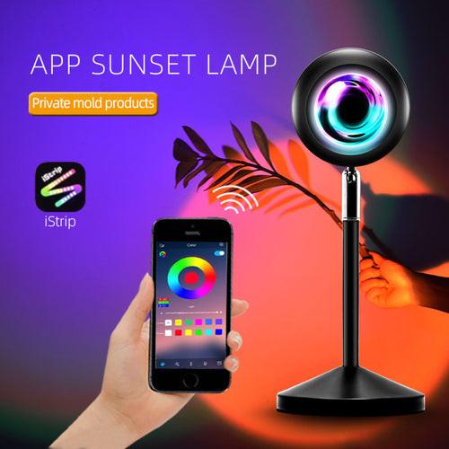 Projector APP/Remote Control Sunset Lamp Rainbow Sunset Lamp REINA.