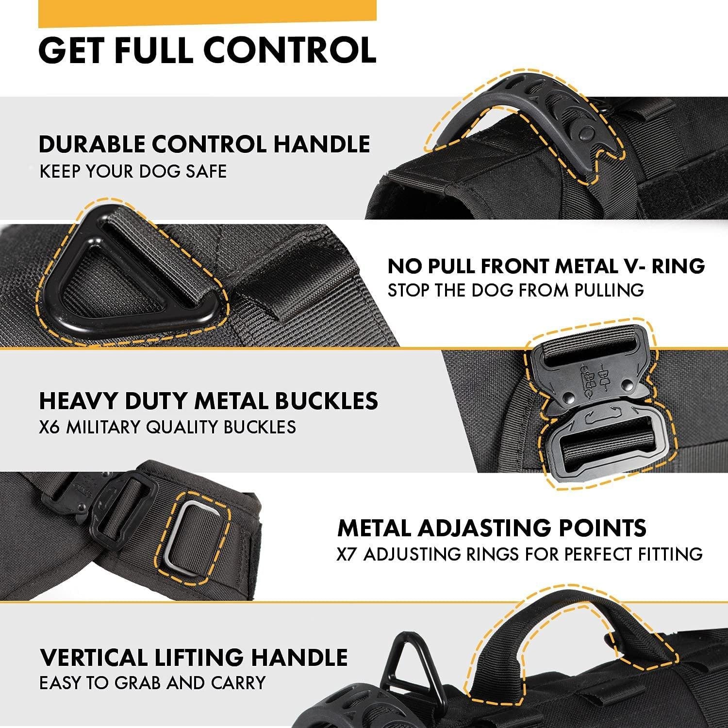 Tactical Dog Harness REINA.