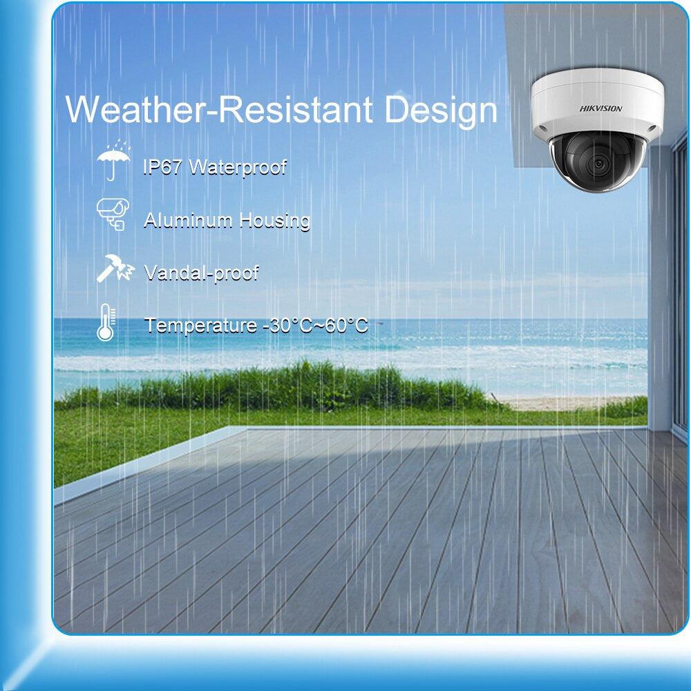 Hikvision CCTV Camera System 4MP POE IP Outdoor Camera 30m IR 8CH H.265+ NVR REINA.