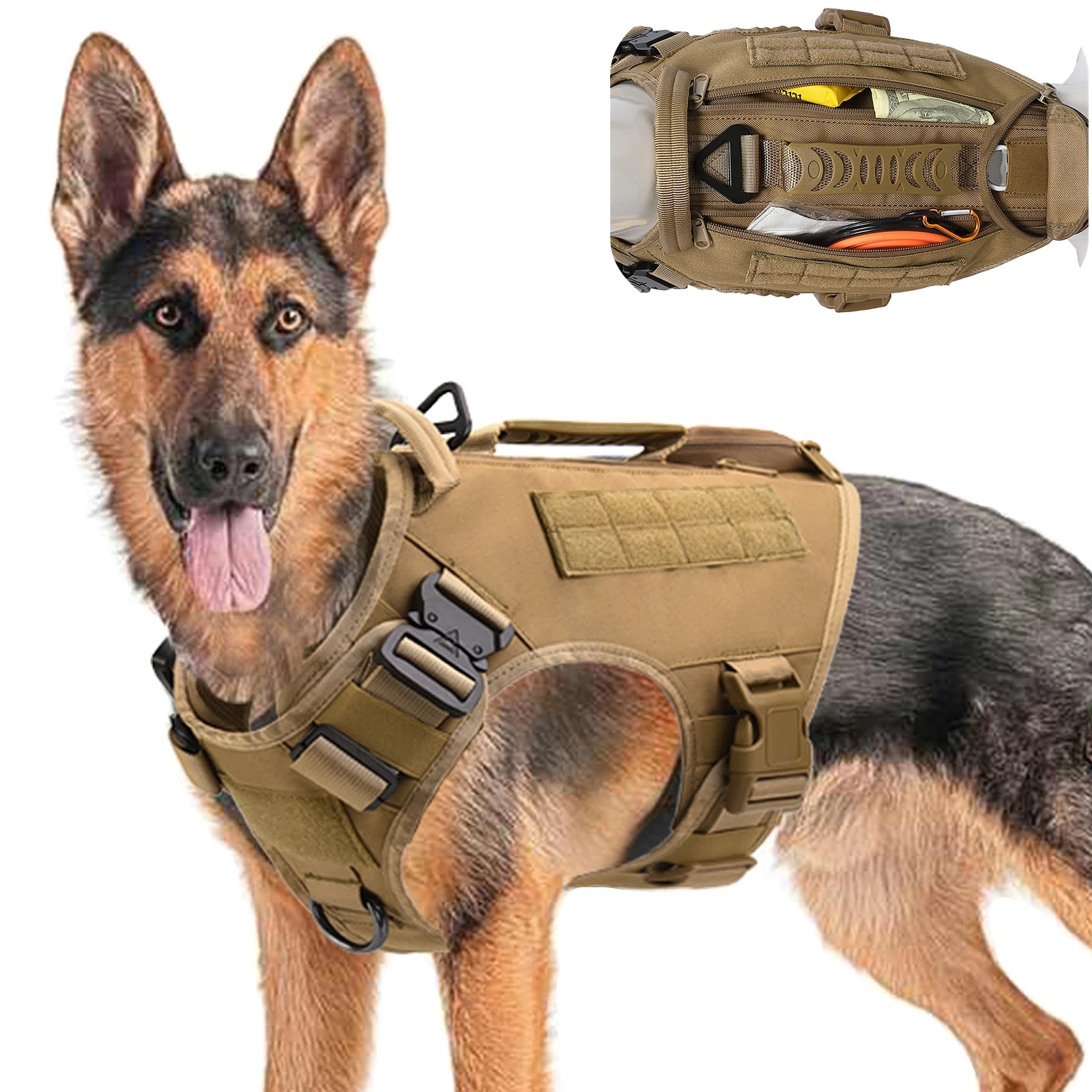 Tactical Dog Harness REINA.