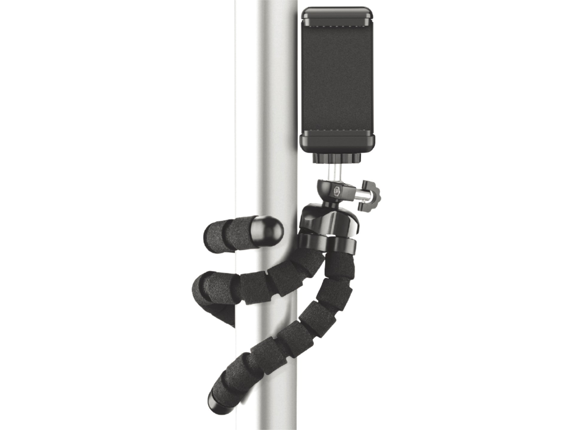 Techancy Mini Tripé Preto Ti2323 Com Pernas Dobráveis, Incl. Cabeça Esférica, Rotação De 360° Para Câmaras E Telemóveis REINA.