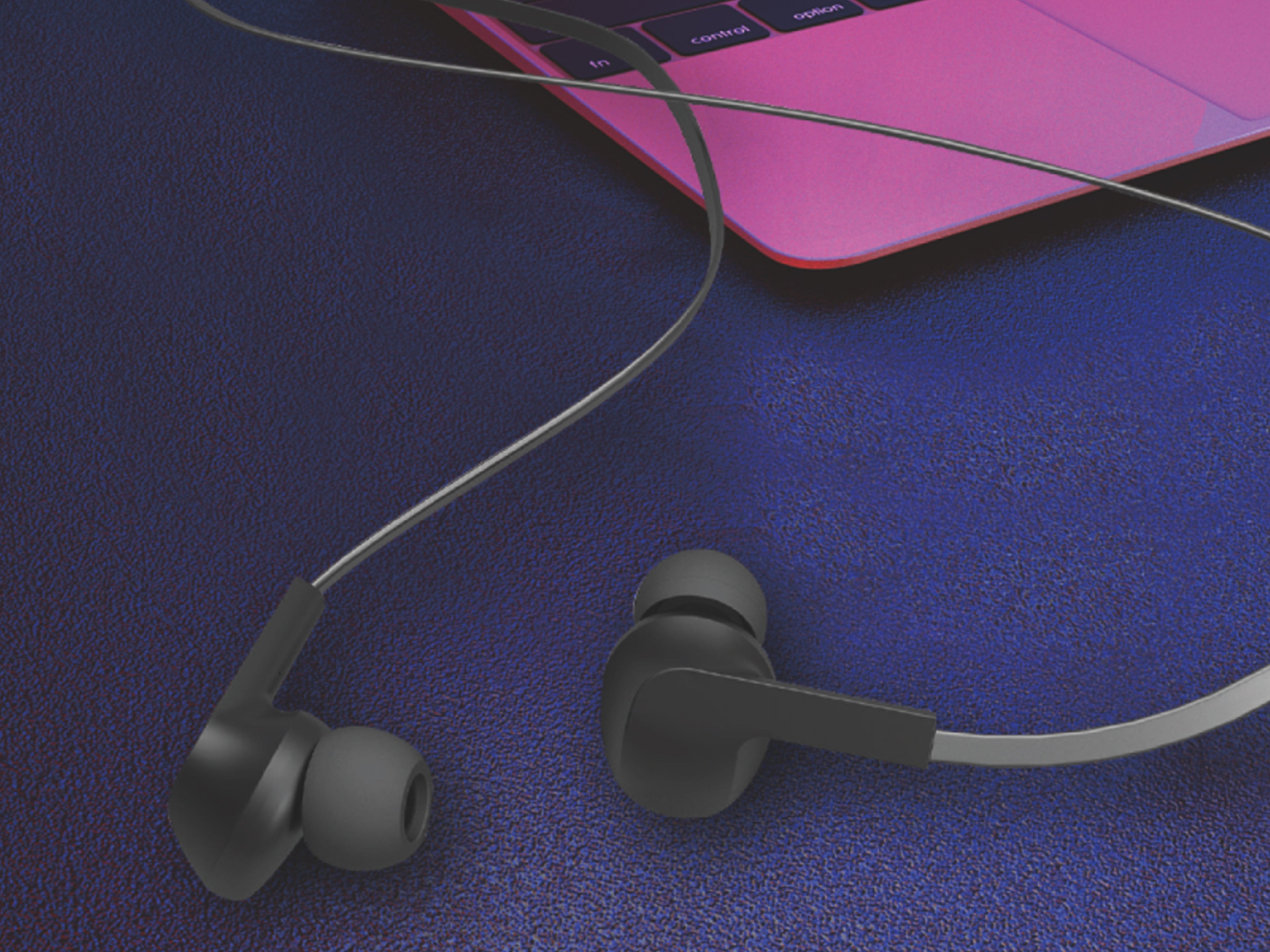 Techancy Auricular Com Fios Preto TD8022 , Microfone Integrado, 3,5 Mm, Compatível Com Smartphones E Tablets REINA.