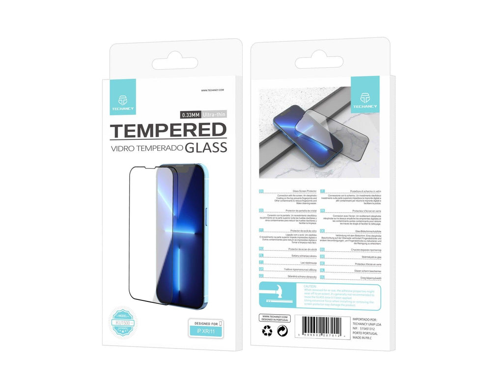 Techancy Tempered Glass Screen Protector for iPhone XR/11 KW1500 0.33MM Anti-Scratch HD Clear Film-2